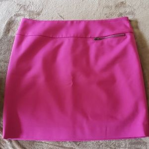 Ann Taylor 10P Fuschia Mini Skirt
